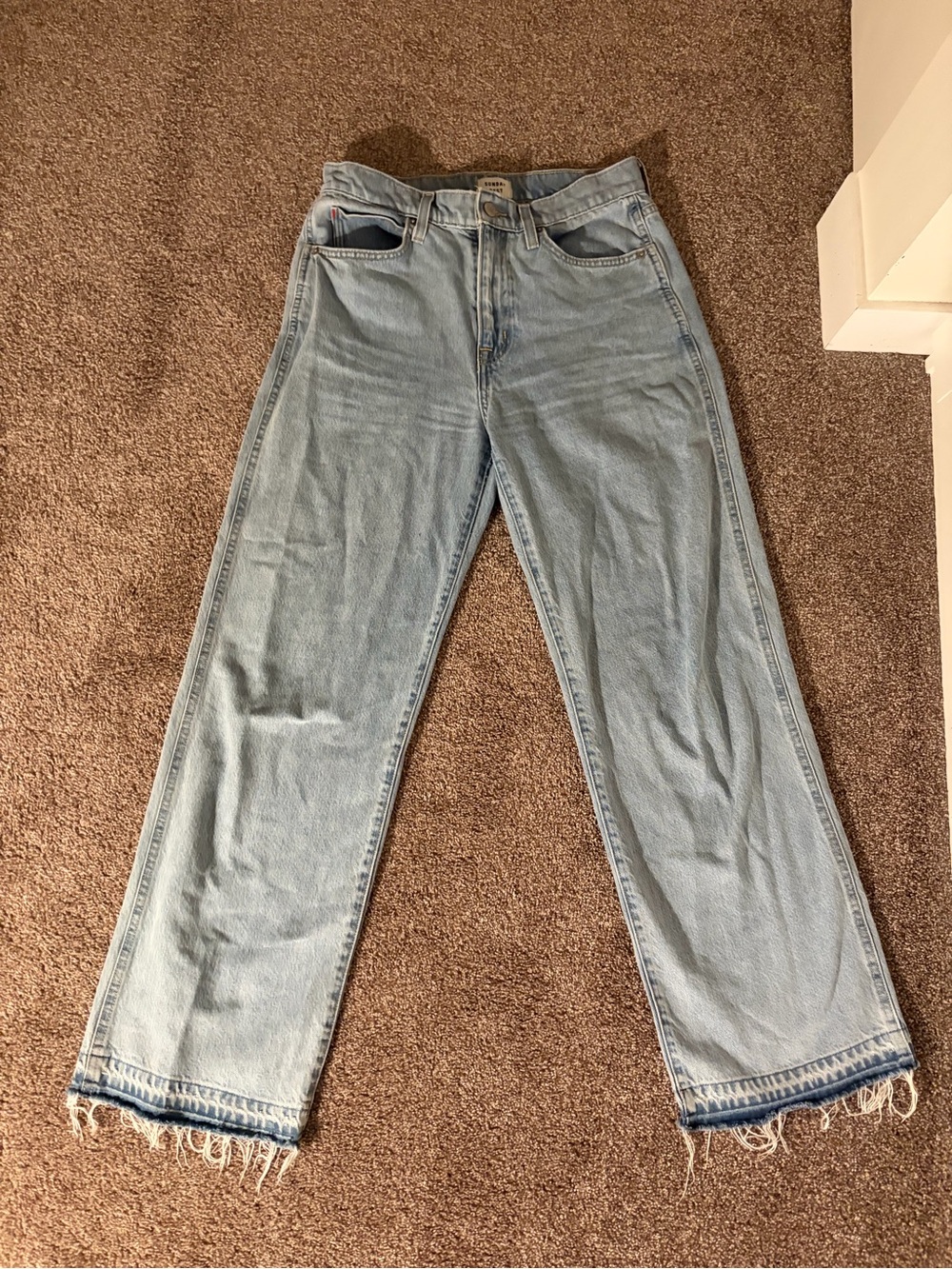 Sunday Best Light Blue Straight Leg Jeans